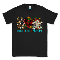 Black peace love martini Classic Tee - AdoDesignShop