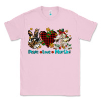 Bubblegum Pink peace love martini Classic Tee - AdoDesignShop