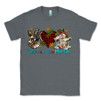 Charcoal Heather peace love martini Classic Tee - AdoDesignShop