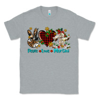 Heather Grey peace love martini Classic Tee - AdoDesignShop