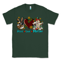 Sports Green peace love martini Classic Tee - AdoDesignShop