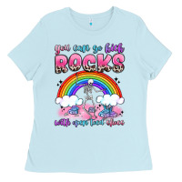 Baby Blue you can go kick rocks with open toed shoes Ladies Tee - JahusDesignShop