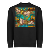 Black student delivery specialist seamless pattern Heavyweight Sweatshirt - BundleAndBundleShop