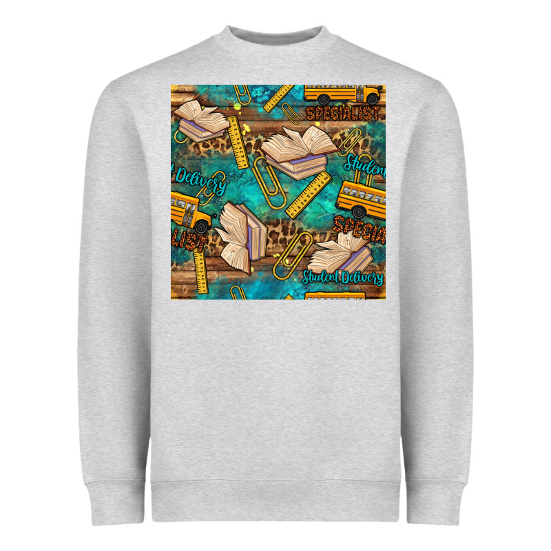 Student Delivery Specialist Seamless Pattern Heavyweight Sweatshirt by BundleAndBundleShop | Teevron