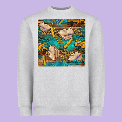 Student Delivery Specialist Seamless Pattern Heavyweight Sweatshirt Designed By Bundleandbundleshop