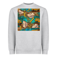 Heather Grey student delivery specialist seamless pattern Heavyweight Sweatshirt - BundleAndBundleShop