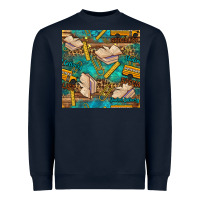 Navy student delivery specialist seamless pattern Heavyweight Sweatshirt - BundleAndBundleShop