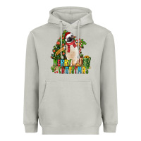 Moon Dust Merry Christmas Penguin Heavyweight Hoodie - LillyAllenDesigns