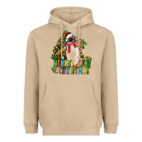 Mushroom Merry Christmas Penguin Heavyweight Hoodie - LillyAllenDesigns