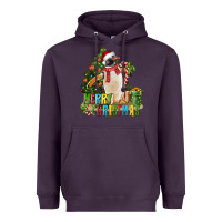 Plum Merry Christmas Penguin Heavyweight Hoodie - LillyAllenDesigns