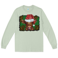 Christmas Leopard Buffalo Plaid Baby Highland Cow Long Sleeve Tee | Teevron