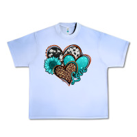 Grape Ice love turquoise hearts Urban Heavy Tee - Jasminsmagicworld