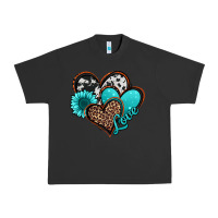 Pigment Black love turquoise hearts Urban Heavy Tee - Jasminsmagicworld