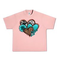 Salmon love turquoise hearts Urban Heavy Tee - Jasminsmagicworld