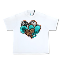 White love turquoise hearts Urban Heavy Tee - Jasminsmagicworld