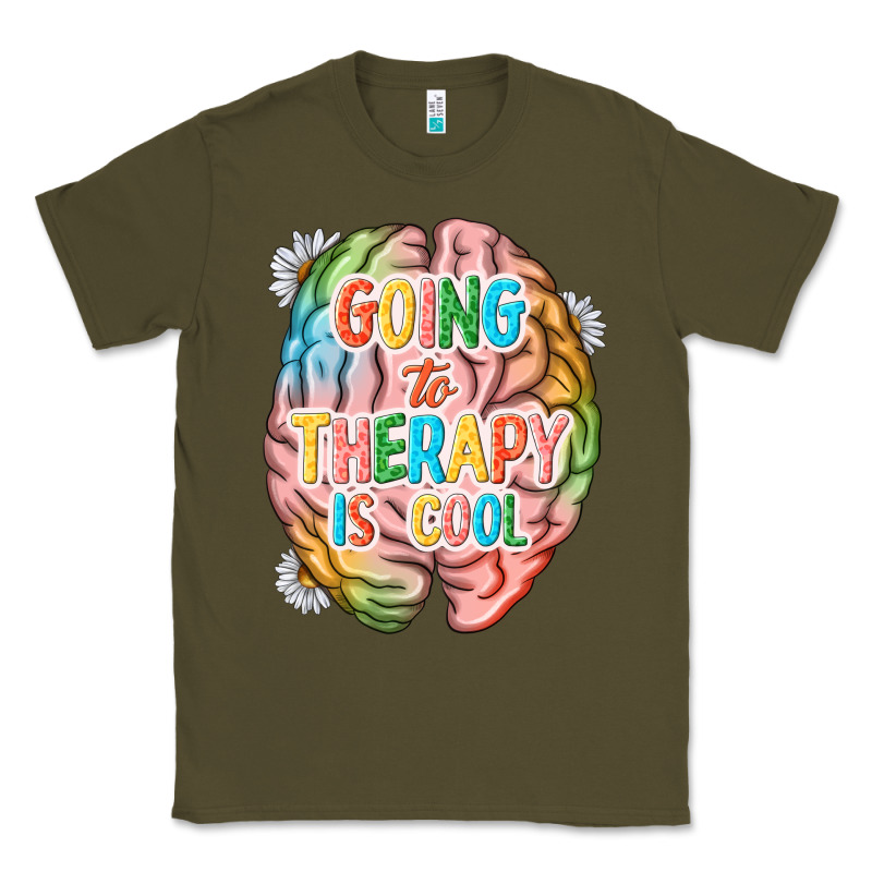 Going To Therapy Is Cool Classic Tee by NancyCooperArtShop | Teevron