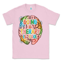 Bubblegum Pink going to therapy is cool Classic Tee - NancyCooperArtShop