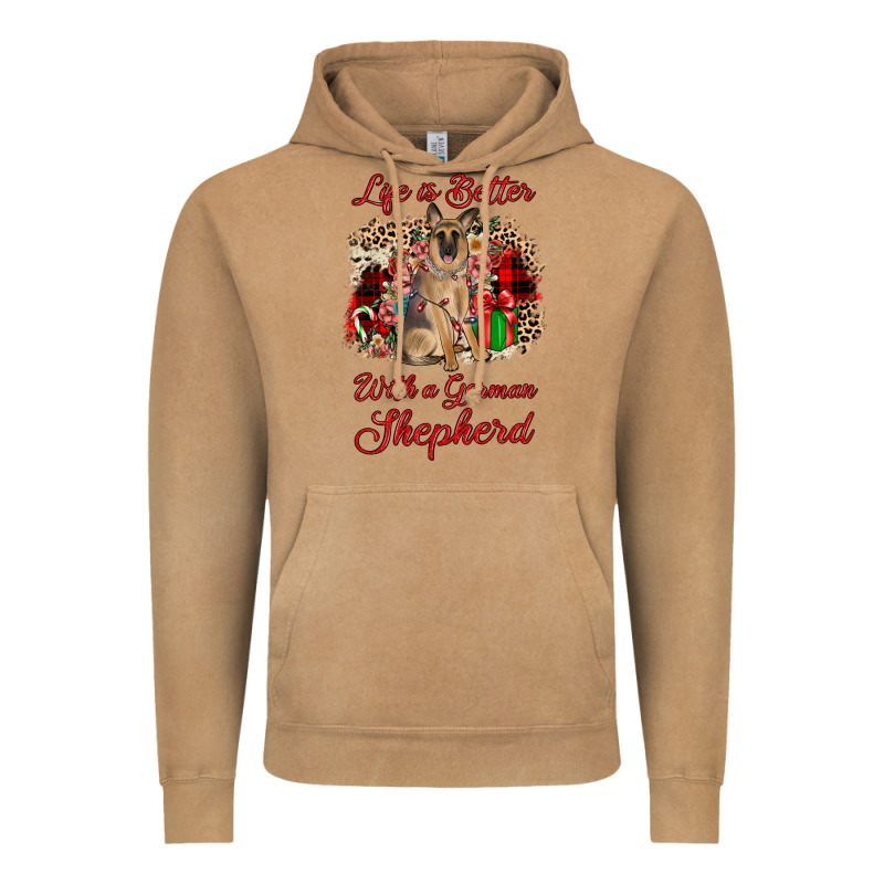 Christmas Life Is Better With A German Shepherd Vintage Hoodie by JahusDesignShop | Teevron