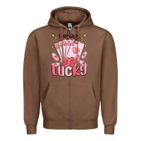 Chestnut feeling lucky Zipper Hoodie - MaliasSmallBusiness