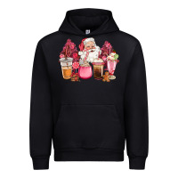 Black pink christmas pink tree santa coffe cups Urban Hoodie - CowGirlArtShop
