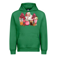 Emerald pink christmas pink tree santa coffe cups Urban Hoodie - CowGirlArtShop