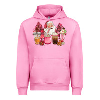 Fuchsia Pink pink christmas pink tree santa coffe cups Urban Hoodie - CowGirlArtShop