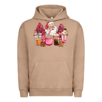 Pigment Burro pink christmas pink tree santa coffe cups Urban Hoodie - CowGirlArtShop