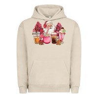 Pigment French Oak pink christmas pink tree santa coffe cups Urban Hoodie - CowGirlArtShop