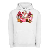 Pigment Lunar Rock pink christmas pink tree santa coffe cups Urban Hoodie - CowGirlArtShop