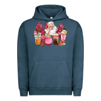 Pink Christmas Pink Tree Santa Coffe Cups Urban Hoodie | Teevron