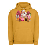 Pigment Peanut Butter pink christmas pink tree santa coffe cups Urban Hoodie - CowGirlArtShop