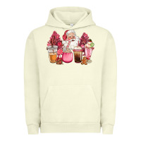 Pigment Pistachio pink christmas pink tree santa coffe cups Urban Hoodie - CowGirlArtShop