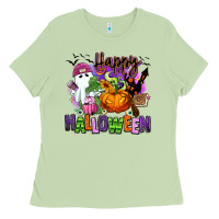 Matcha Happy Halloween Ladies Tee - RanaPortraitStore
