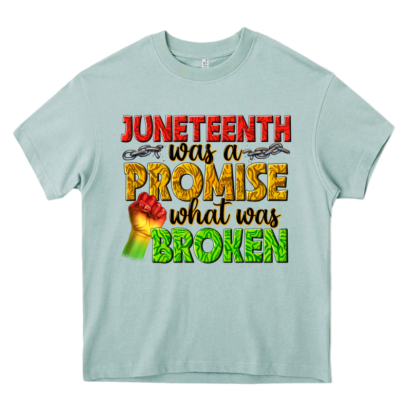 Juneteenth Was A Promise What Was Broken Heavy Core Tee by texasbilliewilder | Teevron