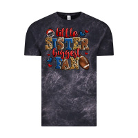 Cloud Black little sister biggest fan american football Vintage Tee - Jasminsmagicworld