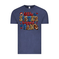 Vintage Denim little sister biggest fan american football Vintage Tee - Jasminsmagicworld