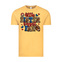 Vintage Mustard little sister biggest fan american football Vintage Tee - Jasminsmagicworld