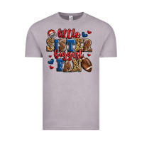 Little Sister Biggest Fan American Football Vintage Tee | Teevron