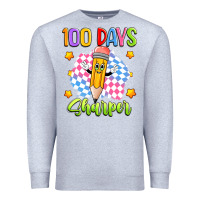 Heather Grey 100 days sharper Premium Sweatshirt - Artiststas