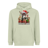 Matcha Merry Christmas Alpine Goat Heavyweight Hoodie - LillyAllenDesigns