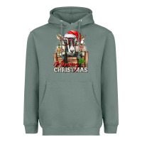 Sage Merry Christmas Alpine Goat Heavyweight Hoodie - LillyAllenDesigns