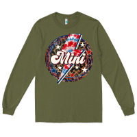 Army Green Western Mini Patriotic Long Sleeve Tee - LillyAllenDesigns