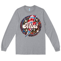 Heather Grey Western Mini Patriotic Long Sleeve Tee - LillyAllenDesigns