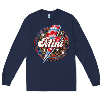 Navy Western Mini Patriotic Long Sleeve Tee - LillyAllenDesigns