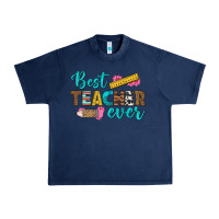 Navy best teacher ever Urban Heavy Tee - BundleAndBundleShop