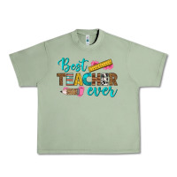 Oil Green best teacher ever Urban Heavy Tee - BundleAndBundleShop