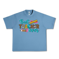 Pebble Blue best teacher ever Urban Heavy Tee - BundleAndBundleShop