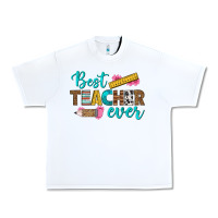 White best teacher ever Urban Heavy Tee - BundleAndBundleShop