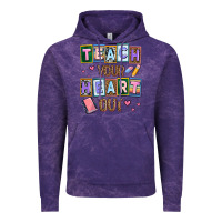 Cloud Purple teach your heart out Vintage Hoodie - AdoDesignShop