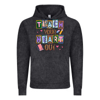 Vintage Black teach your heart out Vintage Hoodie - AdoDesignShop